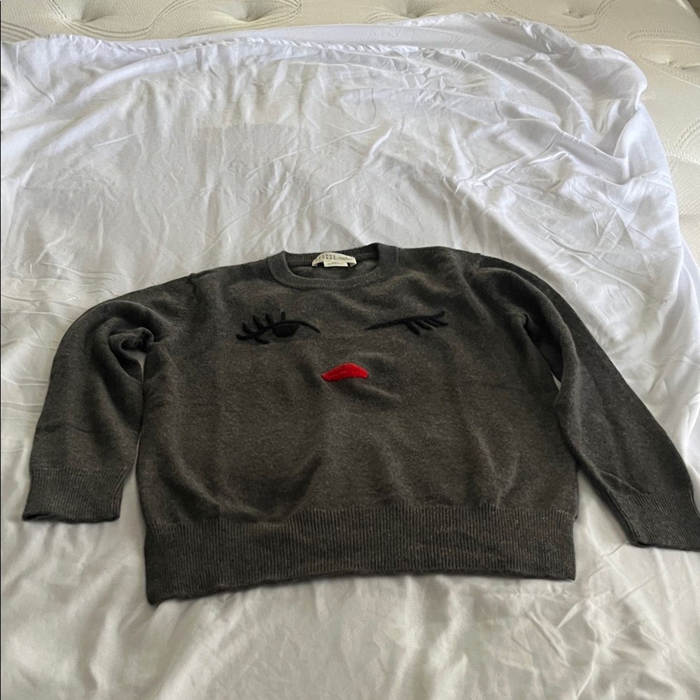 Kate Spade Charcoal Knit Top